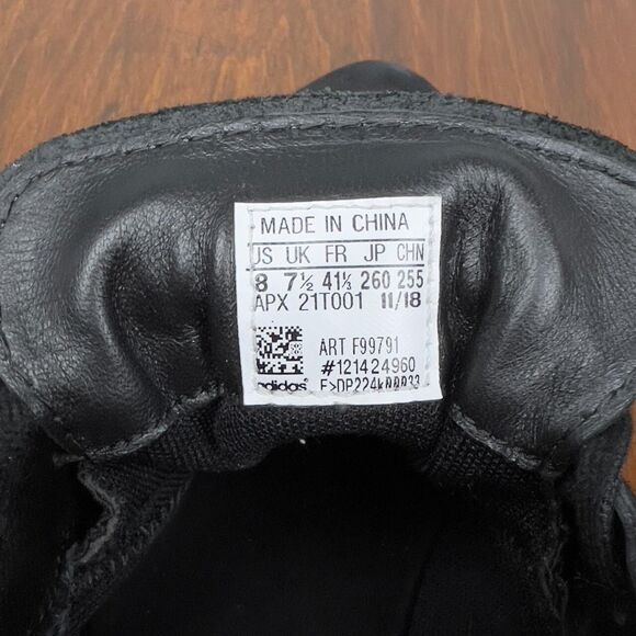 Adidas Y-3 Yohji Yamamoto Yohji Court in Black, Black, White F99791 Men's US 8 - Picture 6 of 8